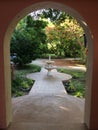 Peach arched entrance Royalty Free Stock Photo