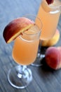 Peach bellini Royalty Free Stock Photo