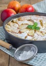 Peach clafoutis