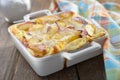 Peach clafoutis