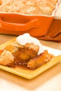 Peach cobbler