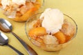 Peach Cobbler Dessert Royalty Free Stock Photo