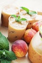 Peach coctail Royalty Free Stock Photo