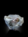 Peach color morganite with quartz mineral specimen from Kunar Afghanistan