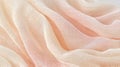 Peach colored linen fabric texture background. Generative Ai Royalty Free Stock Photo