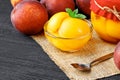 Peach compote