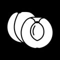 Peach dark mode glyph icon