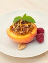 Peach dessert