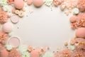 Peach fluff background. with space for text Royalty Free Stock Photo