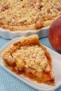 Peach fruit pie Royalty Free Stock Photo