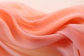 Peach Fuzz color feathers, background with selective focus and copy space Royalty Free Stock Photo