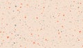 Peach Fuzz terrazzo seamless pattern on peach background. Seamless mosaic modern pattern. Granite seamless terrazzo