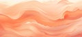 Peach fuzz waves in a 2024 color palette dynamic yet serene abstract pattern, inviting and modern