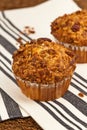 Peach Granola Muffins Royalty Free Stock Photo