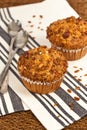 Peach Granola Muffins Royalty Free Stock Photo