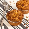 Peach Granola Muffins Royalty Free Stock Photo