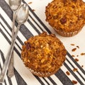 Peach Granola Muffins Royalty Free Stock Photo