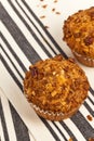 Peach Granola Muffins Royalty Free Stock Photo