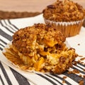 Peach Granola Muffins Royalty Free Stock Photo