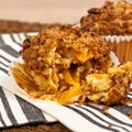 Peach Granola Muffins Royalty Free Stock Photo