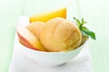 Peach ice cream Royalty Free Stock Photo