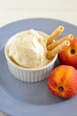 Peach ice cream Royalty Free Stock Photo