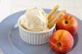 Peach ice cream Royalty Free Stock Photo