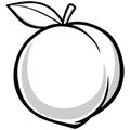 Peach Illustration Royalty Free Stock Photo