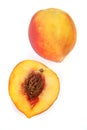 Peach Isolated Royalty Free Stock Photo