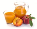 Peach juice and fruit