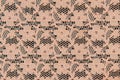Peach lace sits on background Royalty Free Stock Photo
