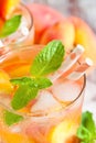 Peach lemonade Royalty Free Stock Photo