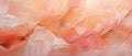 Peach oil paint, pattern texture background, abstract wide banner of orange and red brush strokes on canvas. Theme of art,