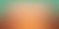 Peach orange and mint green background blur in soft smooth blurry texture