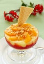 Peach Raspberry Custard