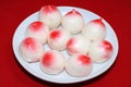 Peach-shaped Mantou