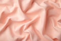 Peach silk background with drapery in the corner Royalty Free Stock Photo