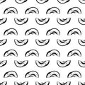 Peach slice pattern seamless vector