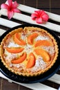 Peach tart Royalty Free Stock Photo