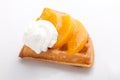 Peach Tart Slices Royalty Free Stock Photo