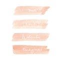 Peach watercolor background, Pastel watercolor logo.