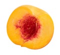 Peach on white background Royalty Free Stock Photo