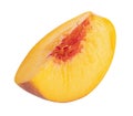 Peach on white background Royalty Free Stock Photo