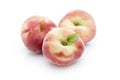 Peach on the white isolatd background. Royalty Free Stock Photo