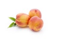 Peach on the white isolatd background. Royalty Free Stock Photo