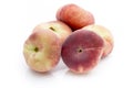 Peach on the white isolatd background. Royalty Free Stock Photo