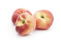 Peach on the white isolatd background. Royalty Free Stock Photo