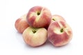 Peach on the white isolatd background. Royalty Free Stock Photo