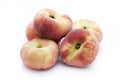 Peach on the white isolatd background. Royalty Free Stock Photo