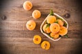 Peaches in the basket. Royalty Free Stock Photo